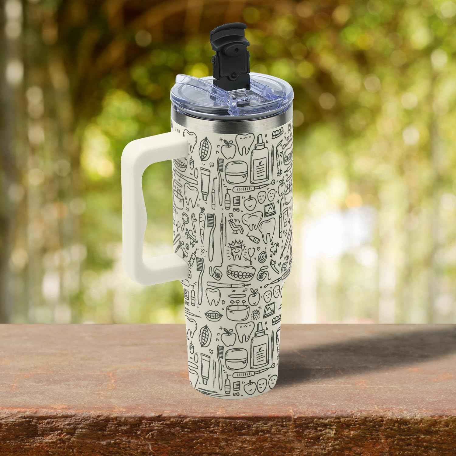 4LIEUBASMI 40 Oz Dental Laser Engrave Tumbler, Dentist Appreciation Gifts for Men and Women - Christmas Birthday Retirement Gifts for Dentists, Coworkers, and Friends