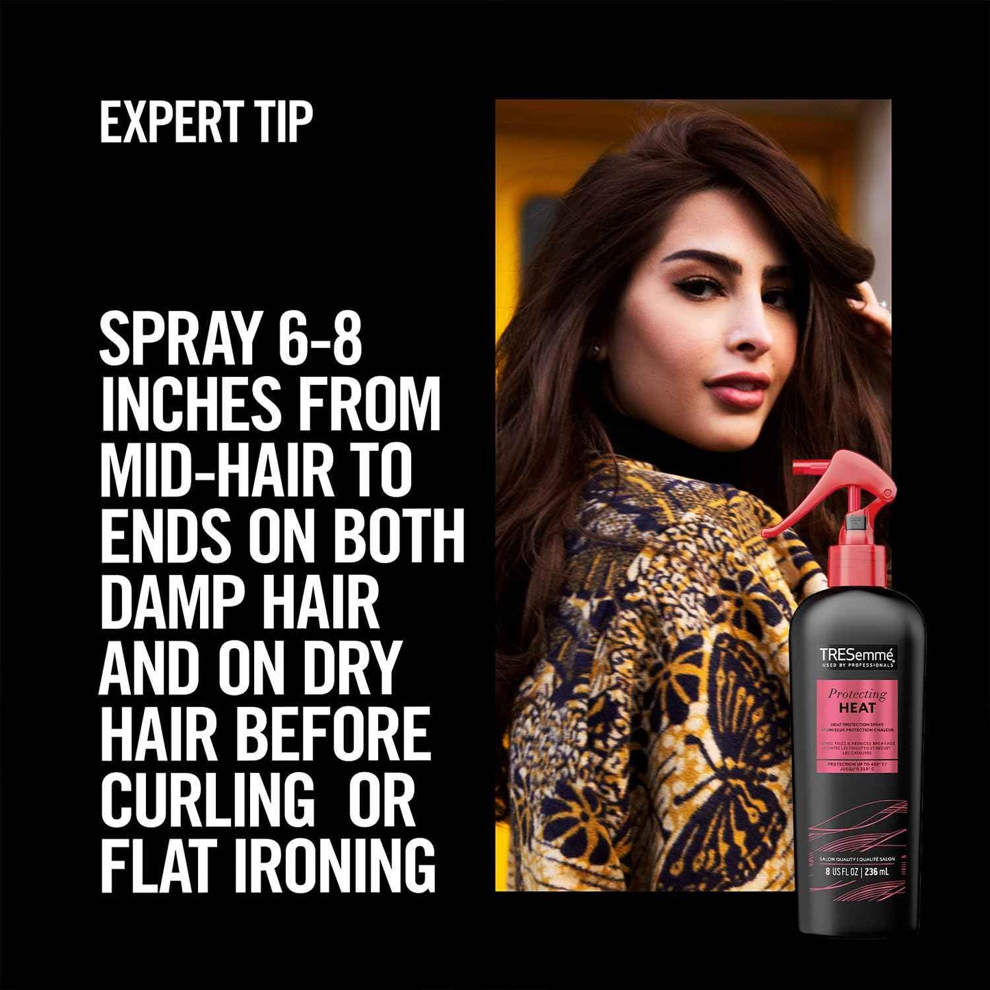 TRESemmé Keratin Smooth Blowout Hair Styling Bundle – Mousse + Finishing, Protecting Heat & Shine Sprays, Frizz Control