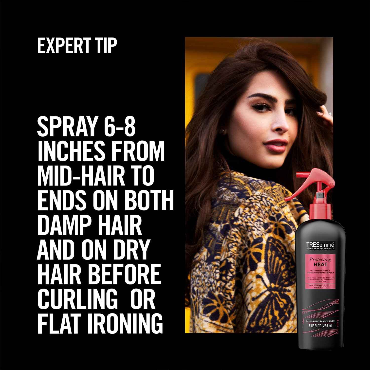 TRESemmé Keratin Smooth Blowout Hair Styling Bundle – Mousse + Finishing, Protecting Heat & Shine Sprays, Frizz Control