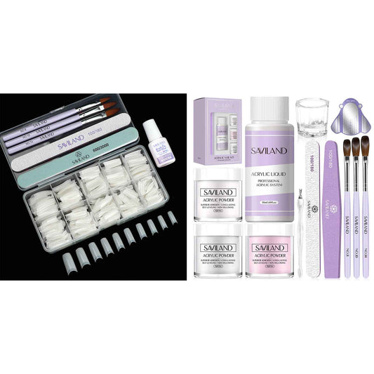 SAVILAND Acrylic Nail Kit Full Kit with Everything