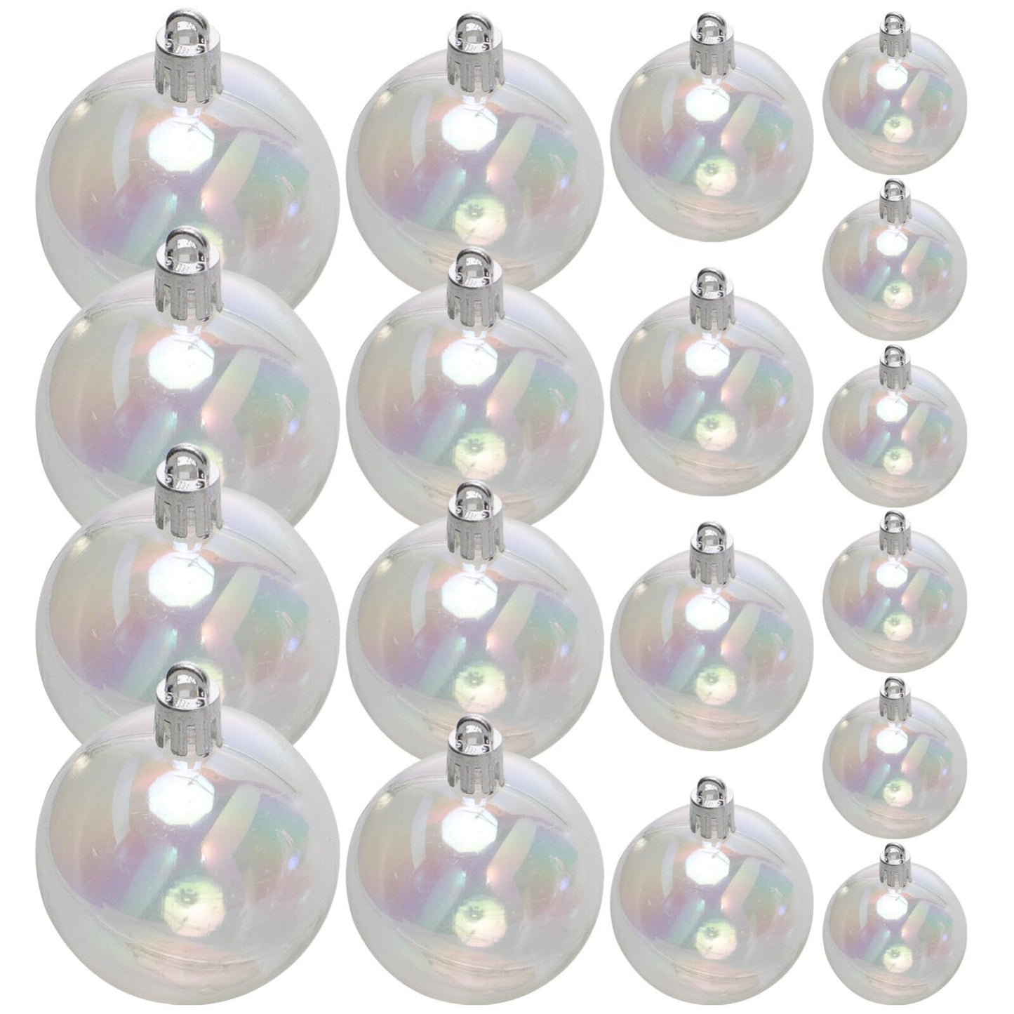 Toddmomy Hanging Ornament 72pcs Christmas Iridescent Ornaments for Tree Decorations, Birthday, Wedding Party