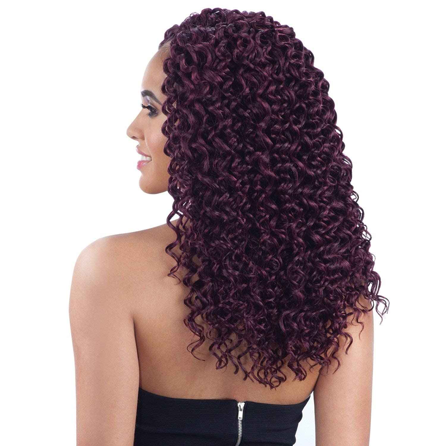 MULTI PACK DEALS! FreeTress Synthetic Hair Crochet Braids Beach Curl 12" (4-PACK, 1B)
