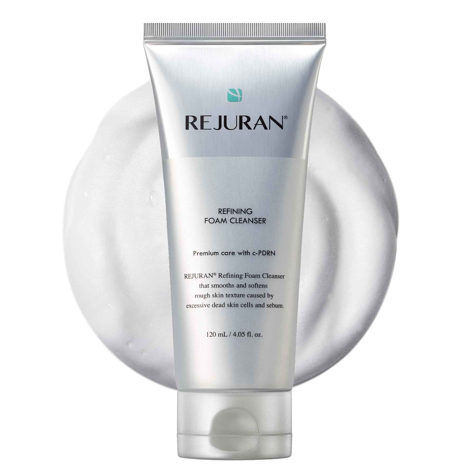 REJURAN® Refining Foam Cleanser, c-PDRN® – Hydrating & Gentle for Smoother, Clearer Skin, Minimizes Pores & Balances with Hyaluronic Acid & Tanin Complex, Korean Skin Care (4.05 fl oz)