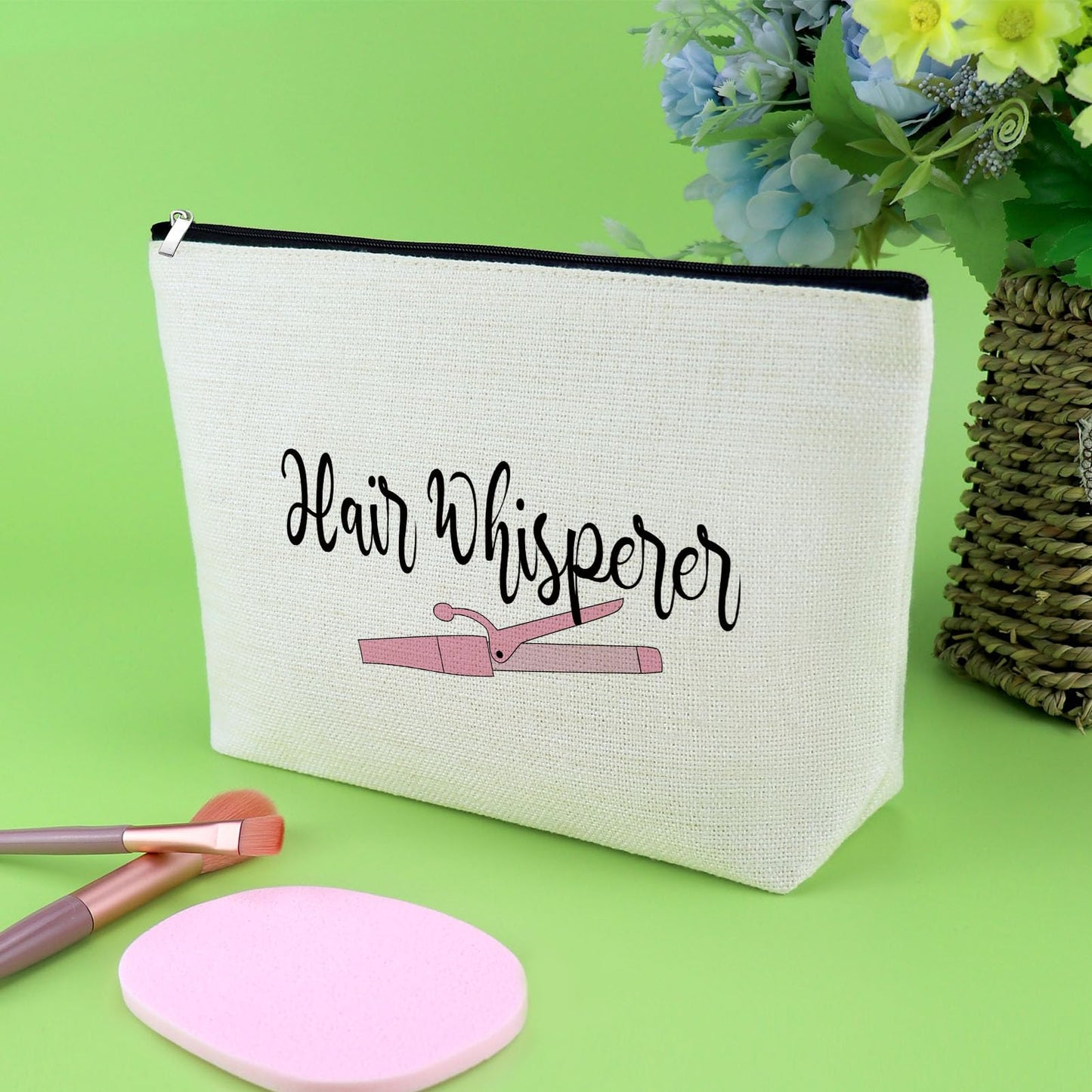 Hairdresser Gifts Hair Stylist Gifts Makeup Bag Appreciation Gifts for Hairstylist Thank You Gifts Hairdresser Birthday Retirement Gift for Cosmetology Graduation Gift for Cutter Cosmetic Pouch Travel