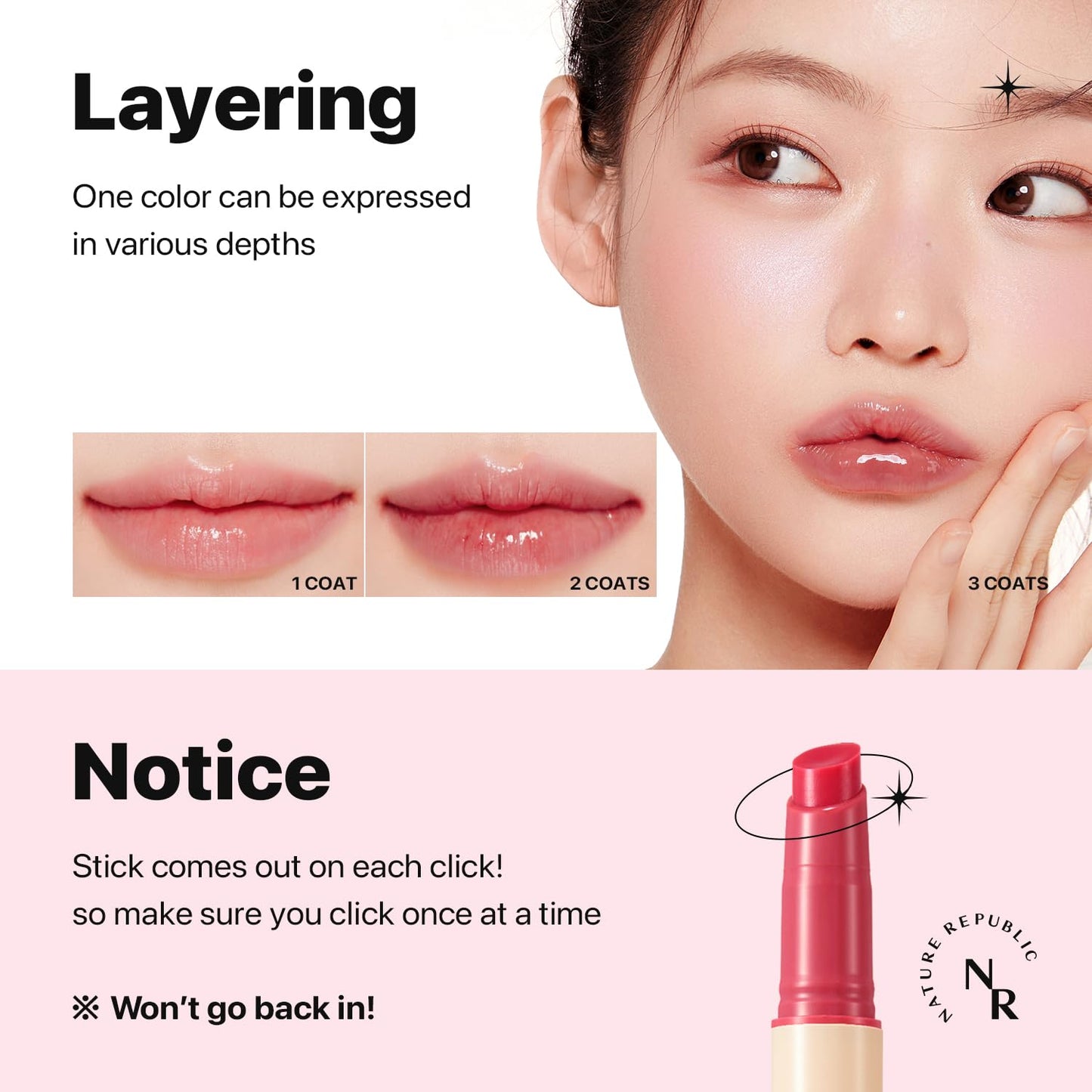 Nature Republic HONEY MELTING LIP (03 BERRY) K-BEAUTY, Lip Plumper, Tint, Balm, Korean, Lip Gloss, Cute, Glow