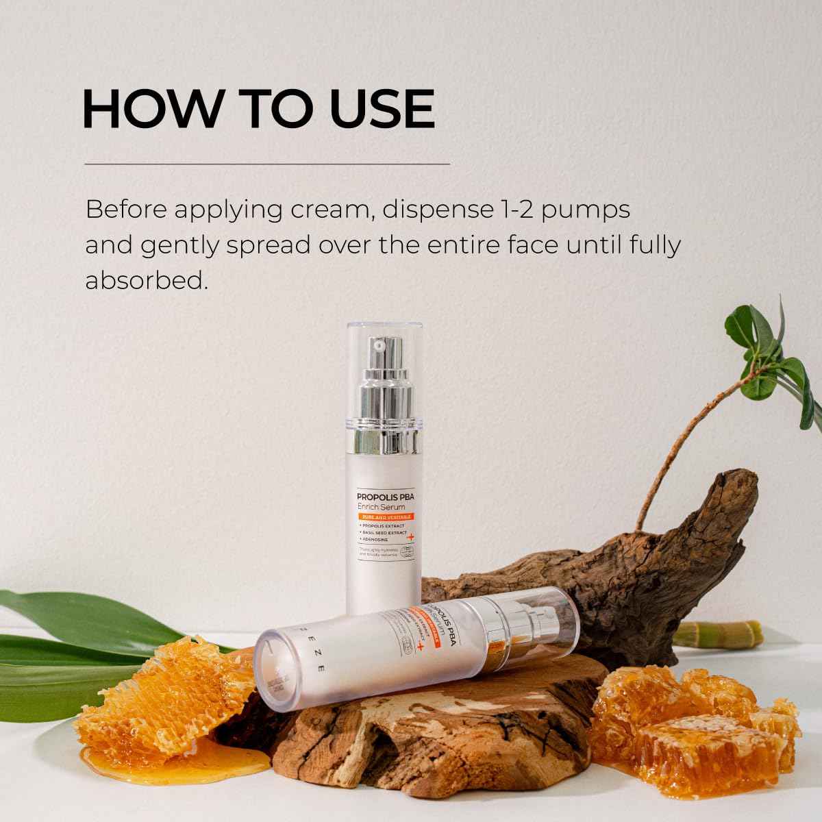 IZEZE PROPOLIS PBA Enrich Serum 1.01 fl.oz, 30 ml | Rich Nourishment for Glow Skin, Deep Hydration, Korean Skincare Niacinamide Serum, Skin Elasticity