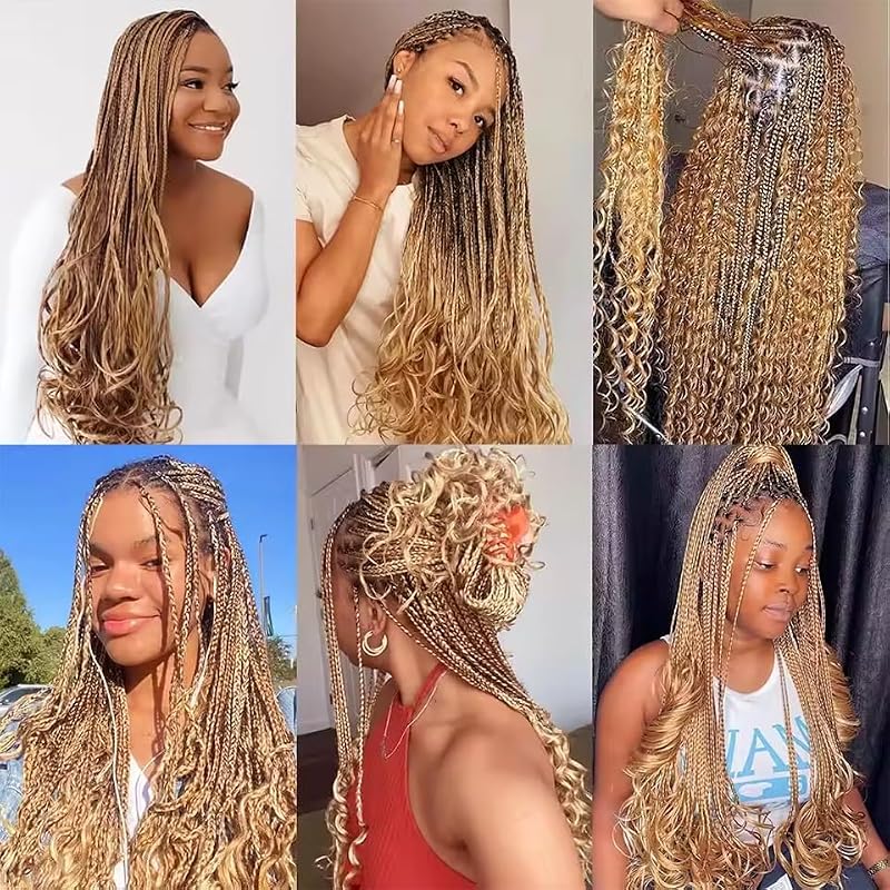Honey Blonde Deep Wave Human Hair Bundles - 20 Inch, 3 Pack