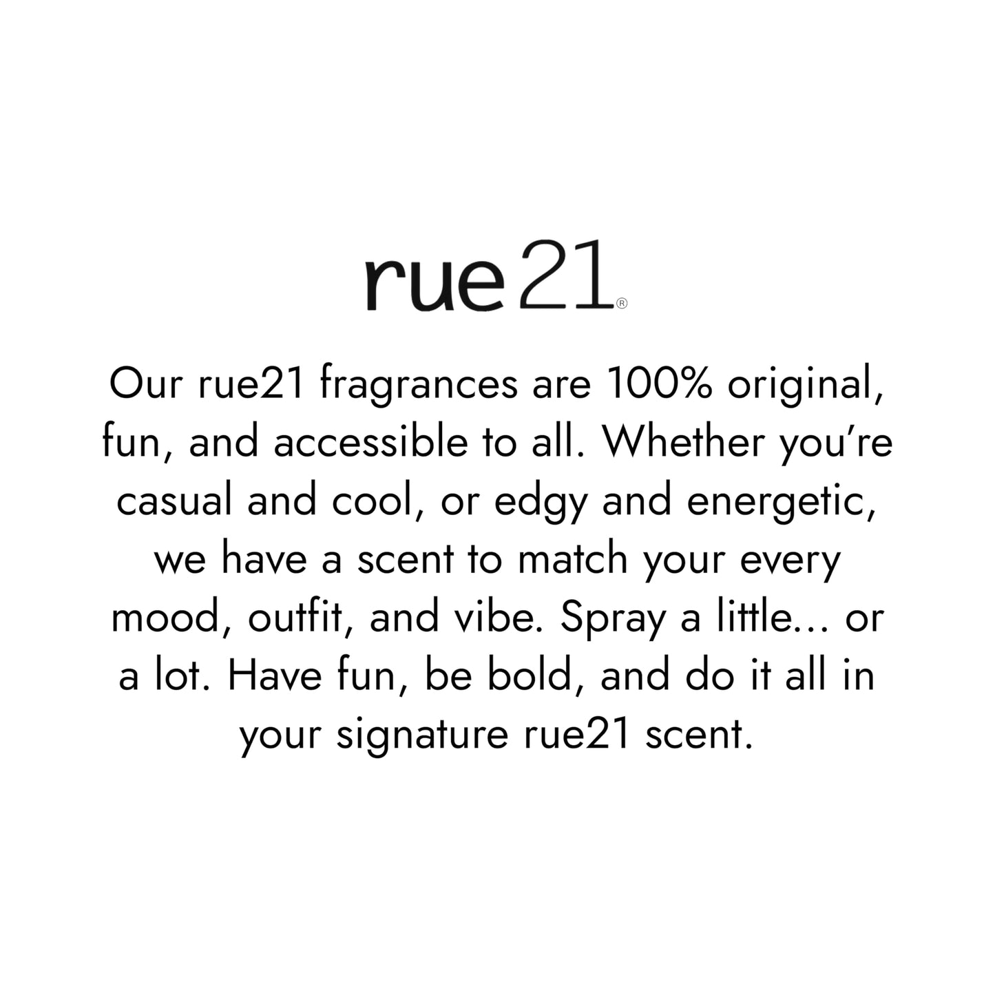 Rue 21 21 Black Eau De Parfum Women's Perfume Spray - 1.7 fl oz (50 ml)