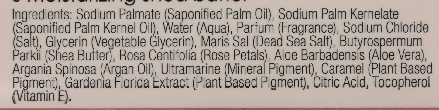 One With Nature Dead Sea Mineral Rose Petal Bar Soap, 7 Oz