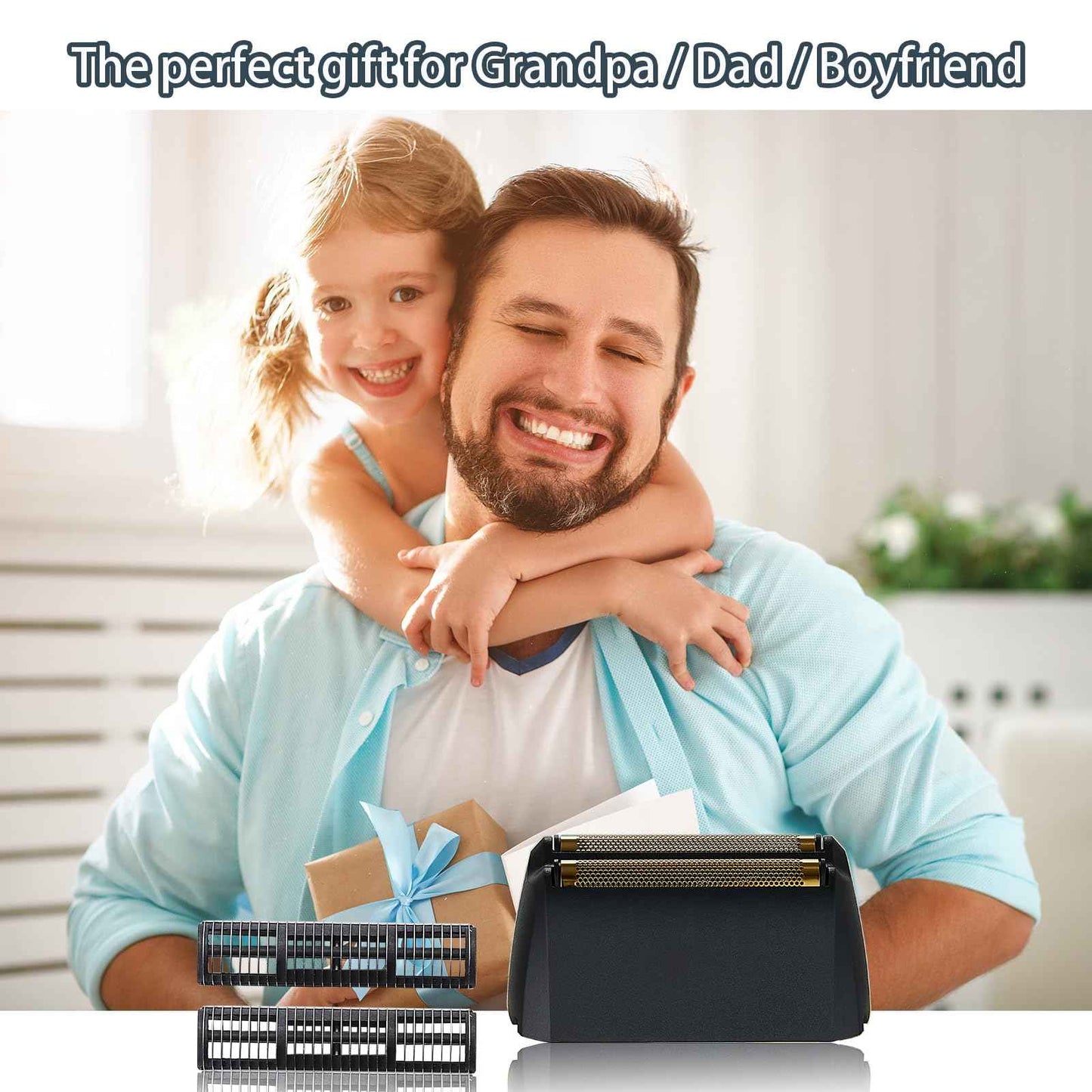 Shaver Foil Head Cutter Bar Replacement,Compatible with Wahl 5 Star Series Vanish Shaver 8173-700,High Performance Shaving Accessorie, Black (2 Pack)