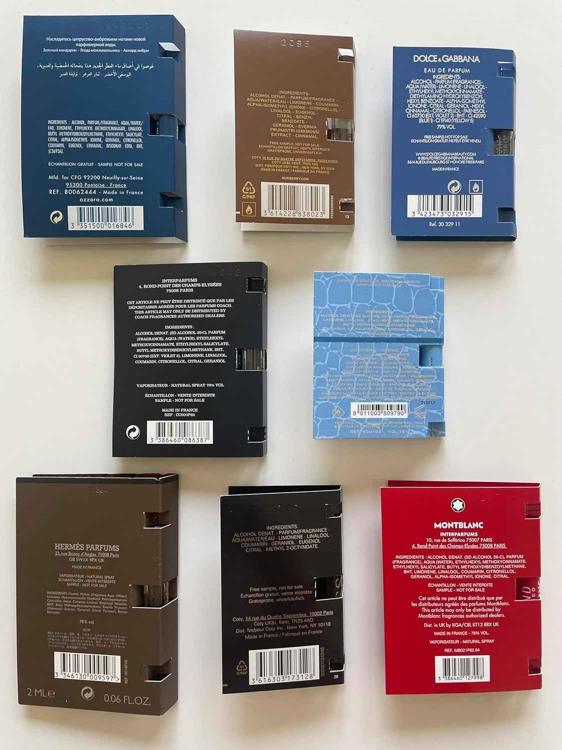 Infinite Scents Cologne Samples for Men - 10 Designer Fragrance Brands