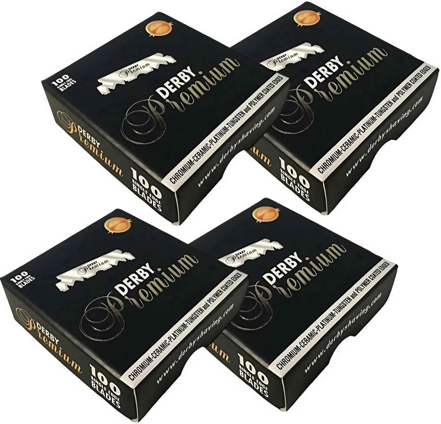 400 "Derby Premium" Single Edge Razor Blades for straight razor