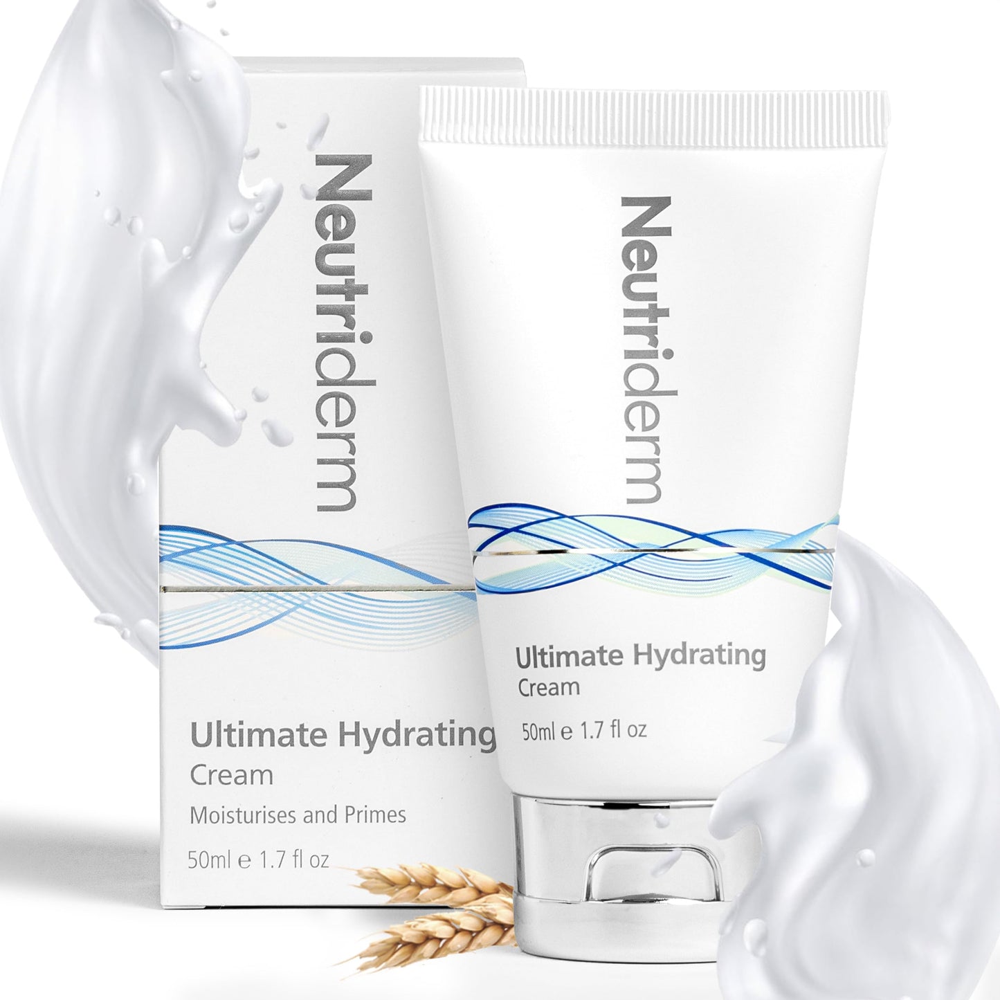 NEUTRIDERM Ultimate Hydrating Moisturizer Face Cream with Vitamin E, Rice & Wheat Protein, Hydrating Face Moisturizer for Sensitive Skin & Anti-Aging, Dry Skin Face Moisturizer for Women & Men 1.7 Oz