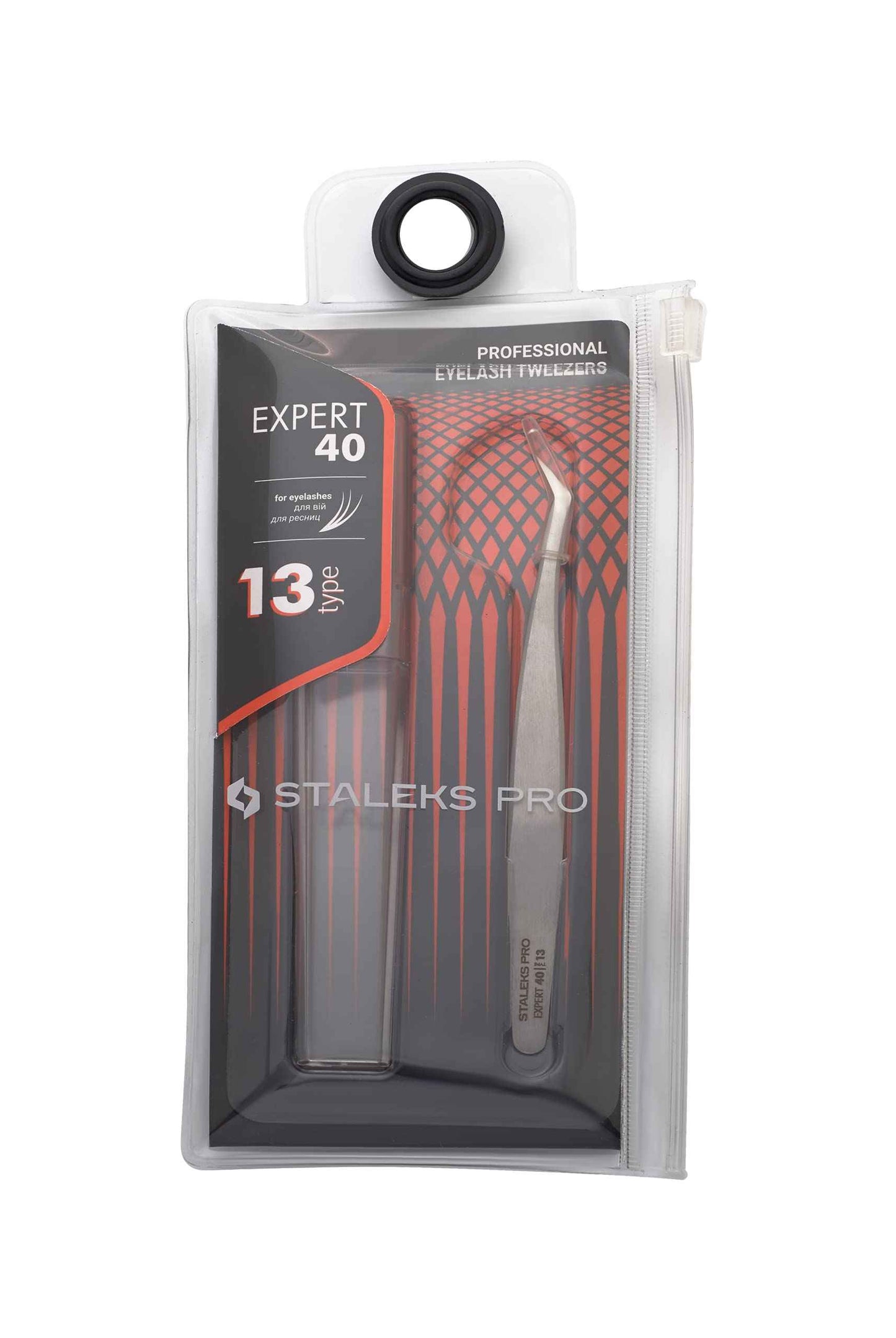 STALEKS PRO Eyelashe Tweezer (TE-40/13) - Stainless Steel
