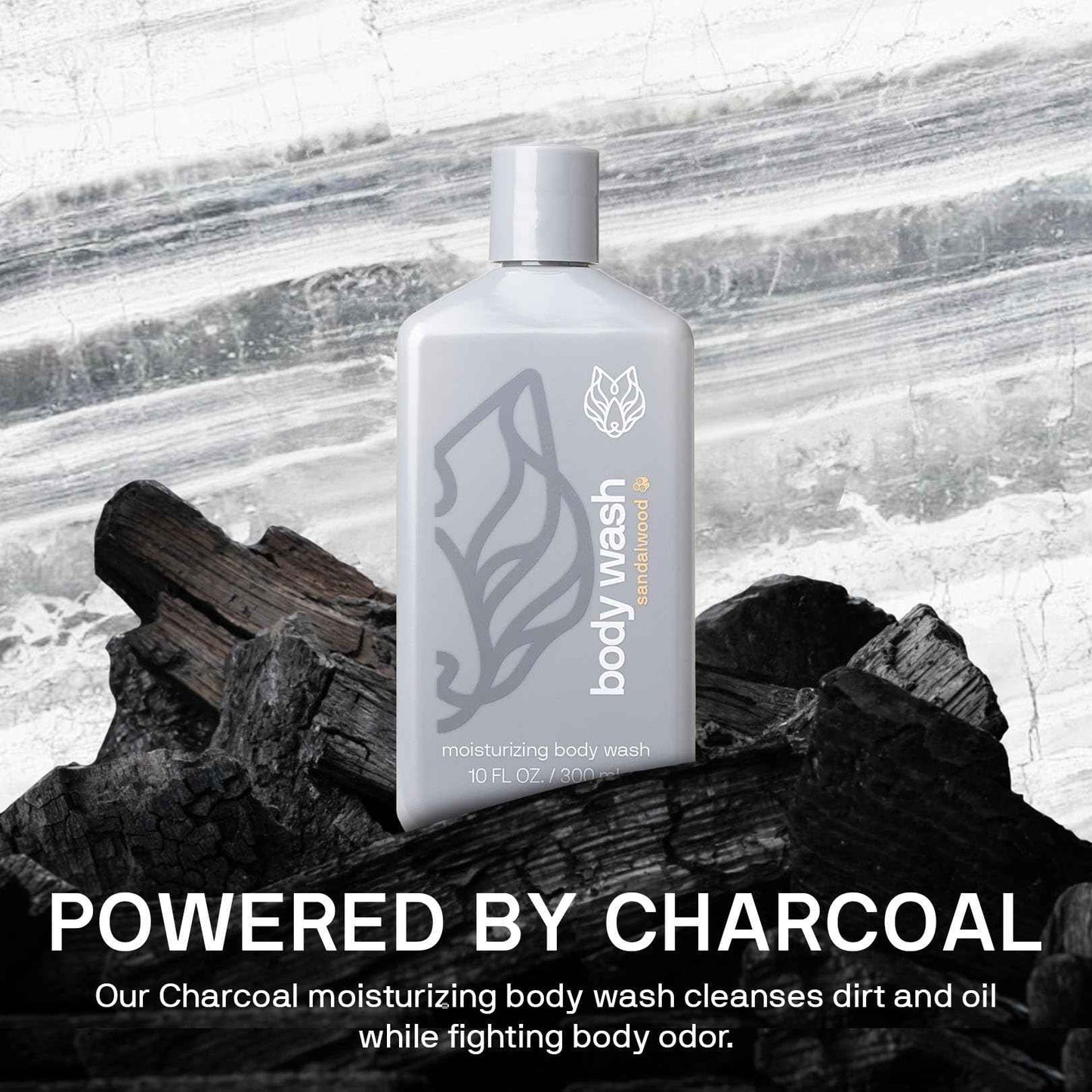 Black Wolf 2-Pack Moisturizing Body Wash Bundle - Mens Hydrating Bodywash for Dry, Dehydrated, & Sensitive Skin - Hyaluronic Acid, Aloe Vera, & Jojoba Oil Body Cleanser Help Remove Oil & Dirt