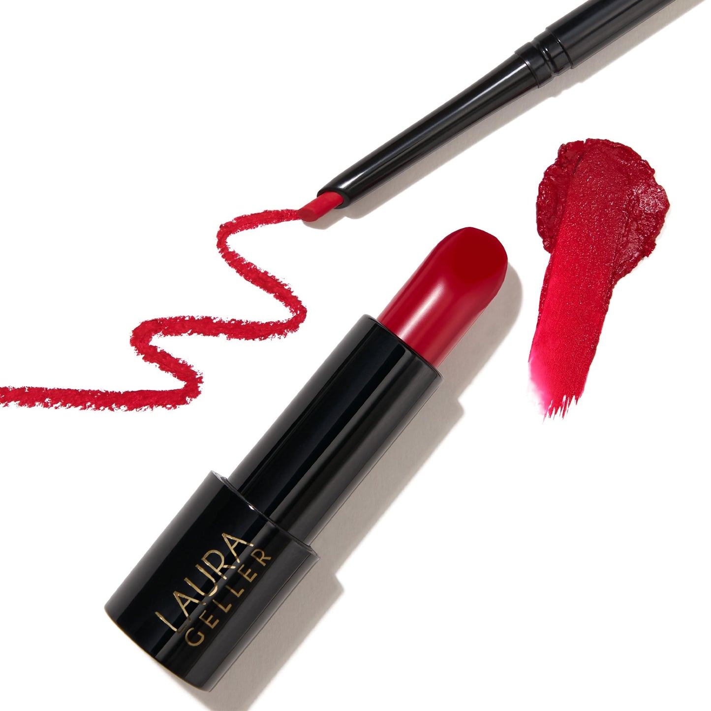 LAURA GELLER NEW YORK Modern Classic Duo - Red Radiance Lipstick + Ritzy Red Lip Liner - Ultra-Rich Color - Luxurious and Lightweight - Cream Finish