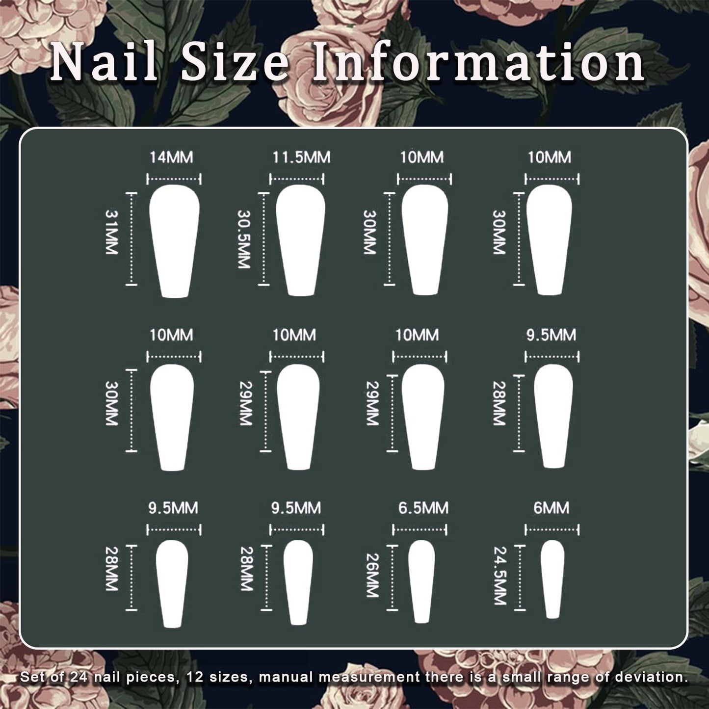 Pink French Tip Press on Nails Long Coffin Fake Nails Artificial False Nails with White Butterfly Design Nude Full Cover Stick on Nails Glossy Glue on Nails for Women Acrylic Nails 24 Pcs