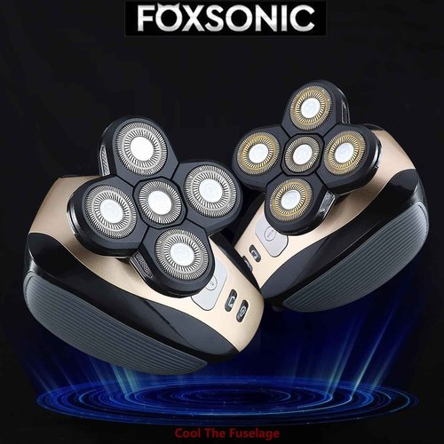 FOXSONIC 3 Pcs 5 Blades Universal Head Shaver replacement Heads for Head Shaver, Compatible mainstream shaver brands, head shaver replacement blades, Electric shaver replacement heads