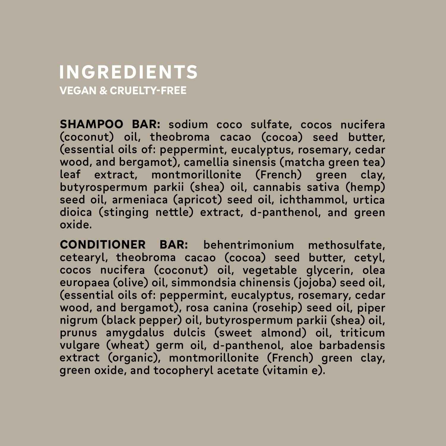 NOT!CE Hair Co. The Stimulator Shampoo & Conditioner Bars - Travel Set - thickening | oily & fine hair