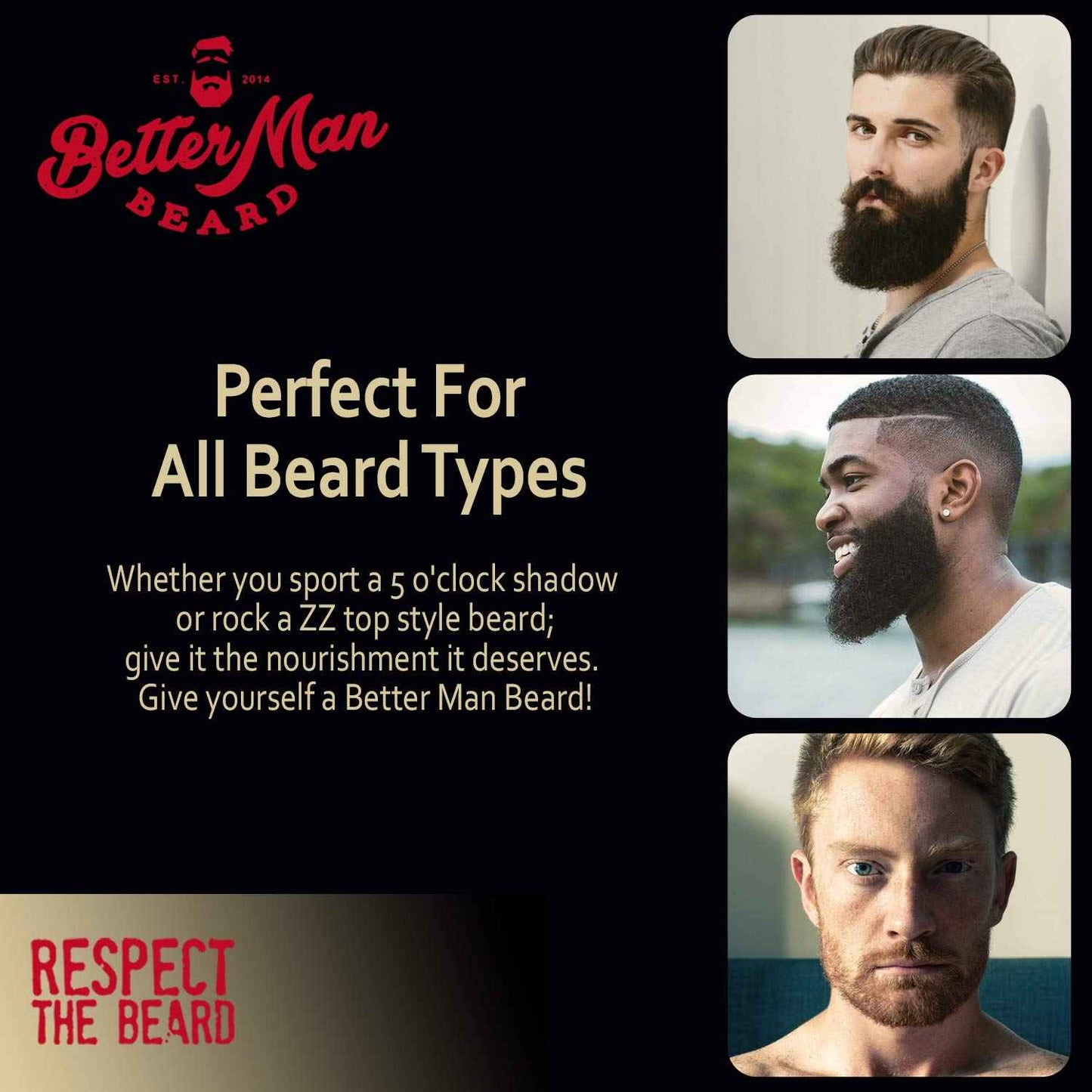 BETTER MAN BEARD Spruce Balm - 2 oz All-Natural Moisturizing Beard Balm with Therapeutic Grade Essential Oils & 100% Natural Formula - BLM-SPR2