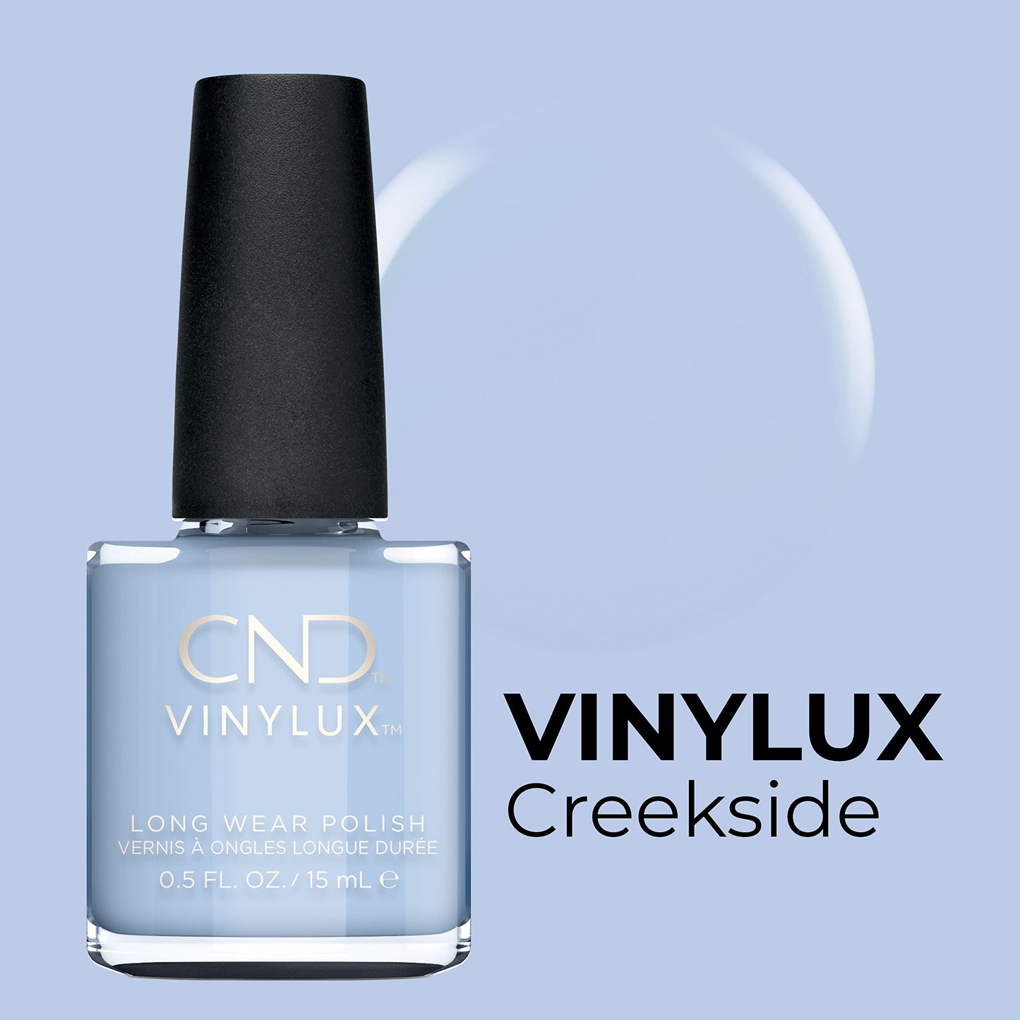 CND Vinylux Longwear Blue Nail Polish, Gel-like Shine & Chip Resistant Color, Creekside, 0.5 fl. oz