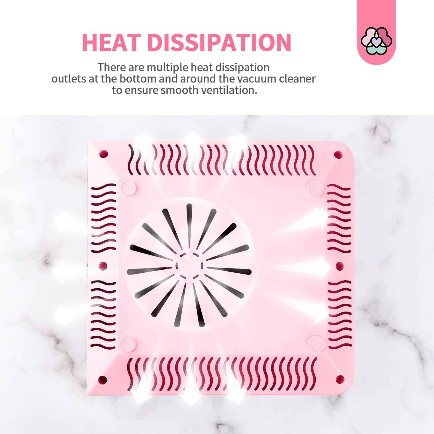 SAVILAND 80W Nail Dust Collector: New Pro - Superior Vacuum Machine Ultimate Upgrade Dust Collector Nail Tech Enhanced Quiet & Clean Efficiency Nail Salon or Home DIY Manicure Beginners Friendly