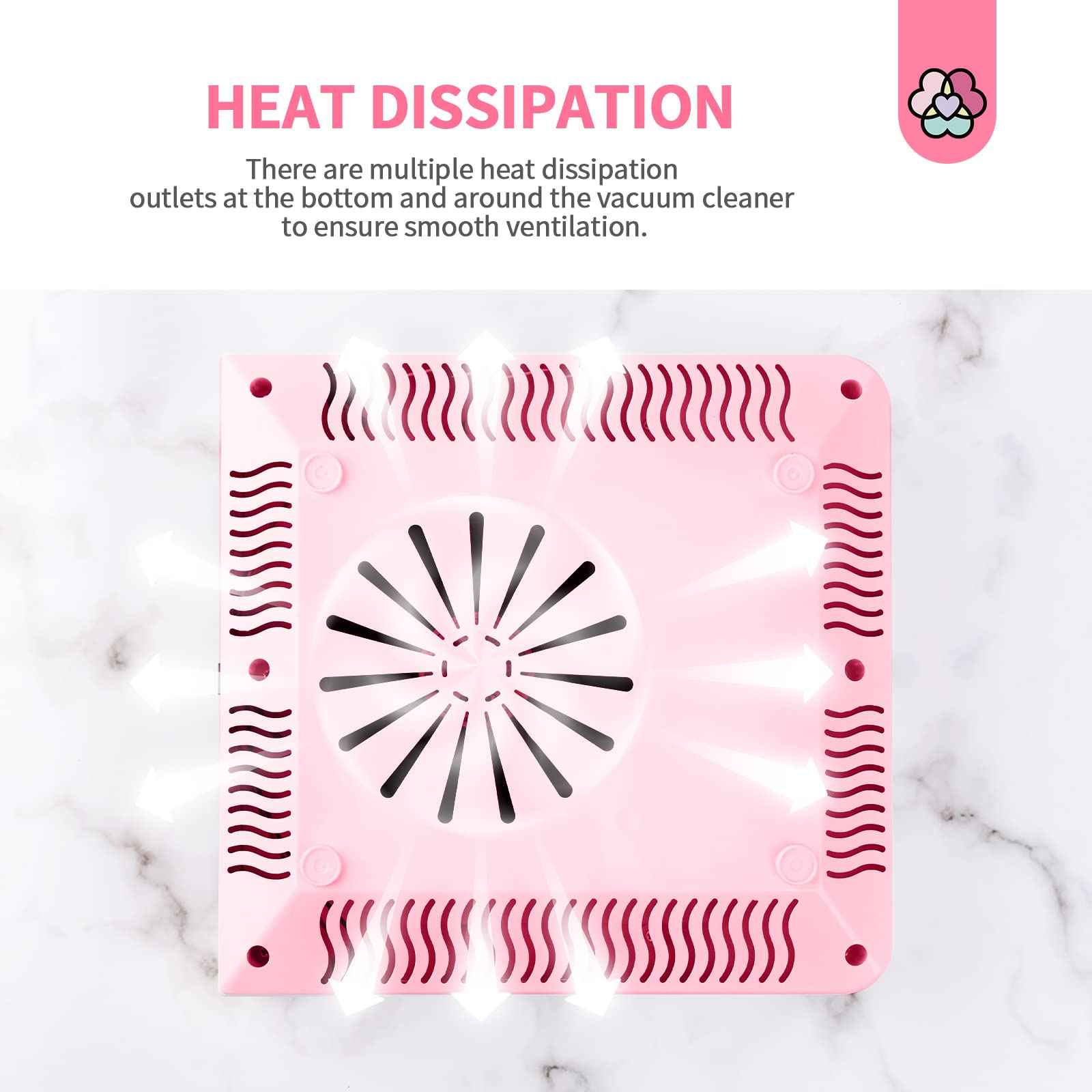 SAVILAND 80W Nail Dust Collector: New Pro - Superior Vacuum Machine Ultimate Upgrade Dust Collector Nail Tech Enhanced Quiet & Clean Efficiency Nail Salon or Home DIY Manicure Beginners Friendly