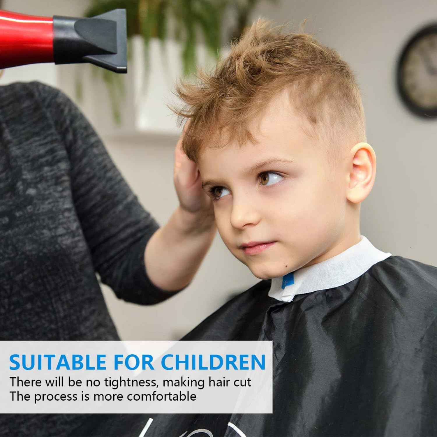 SenseYo 10 Rolls Barber Neck Paper Strips Band Disposable Haircutting Stretchy Barber Neck Tissue Wrap for Salon Haircut Spa Massage (Pack of 2)