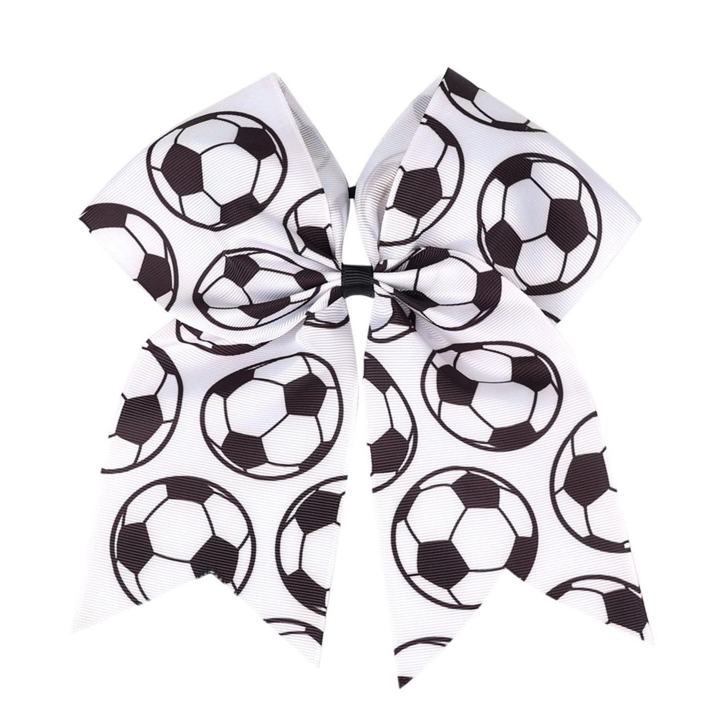 LDDCX Soccer Bow Hair Clips, Hair Accessories for girls. Soccer Hair Bow Clips Football Hair Clips Pin. (FQ1-H, 1PC)