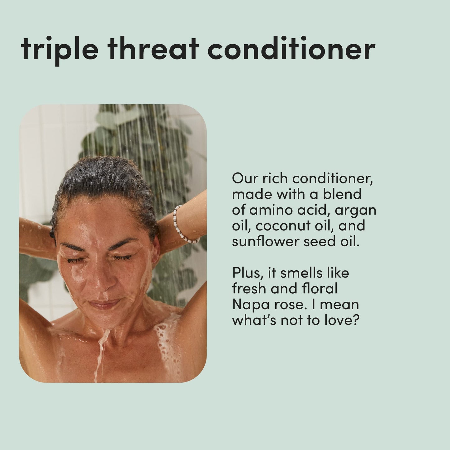 hers Triple Threat Shampoo and Conditioner Set for Women- Thickening, Moisturizing, Reduces Shedding- Color Safe Hair Loss Shampoo and Conditioner- 2 pack, 6.4oz