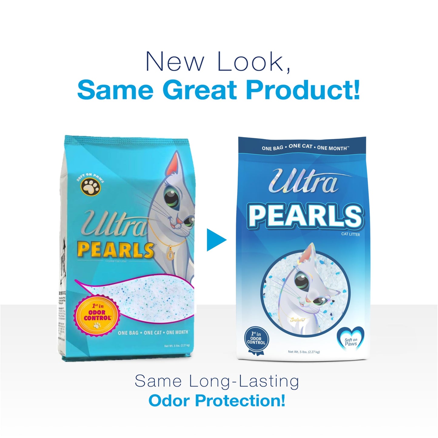 Ultra Pearls Premium Cat Litter - 99.9% Dust Free, Low Tracking, Soft on Paws, Fragrance Free - 15 Lbs. Total (3pk of 5 Lbs.)