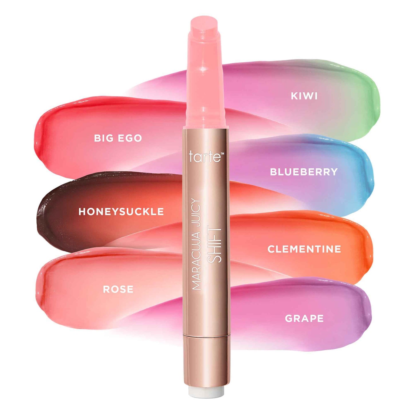 tarte maracuja juicy lip shift – Hydrating & Volumizing Lip Plumper Gloss Balm, Hyaluronic Acid & Vitamin E, pH-Powered Plumping Lipgloss, High Shine Finish, Vegan & Cruelty Free