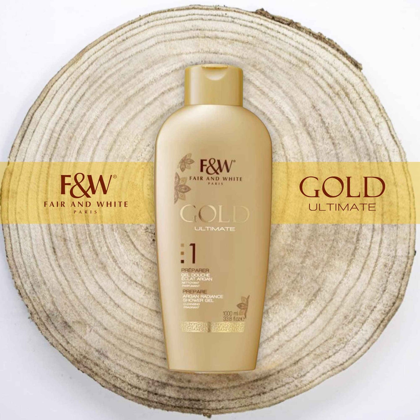 FAIR & WHITE Gold Radiance Body Wash (33.8 fl.oz / 1000ml)