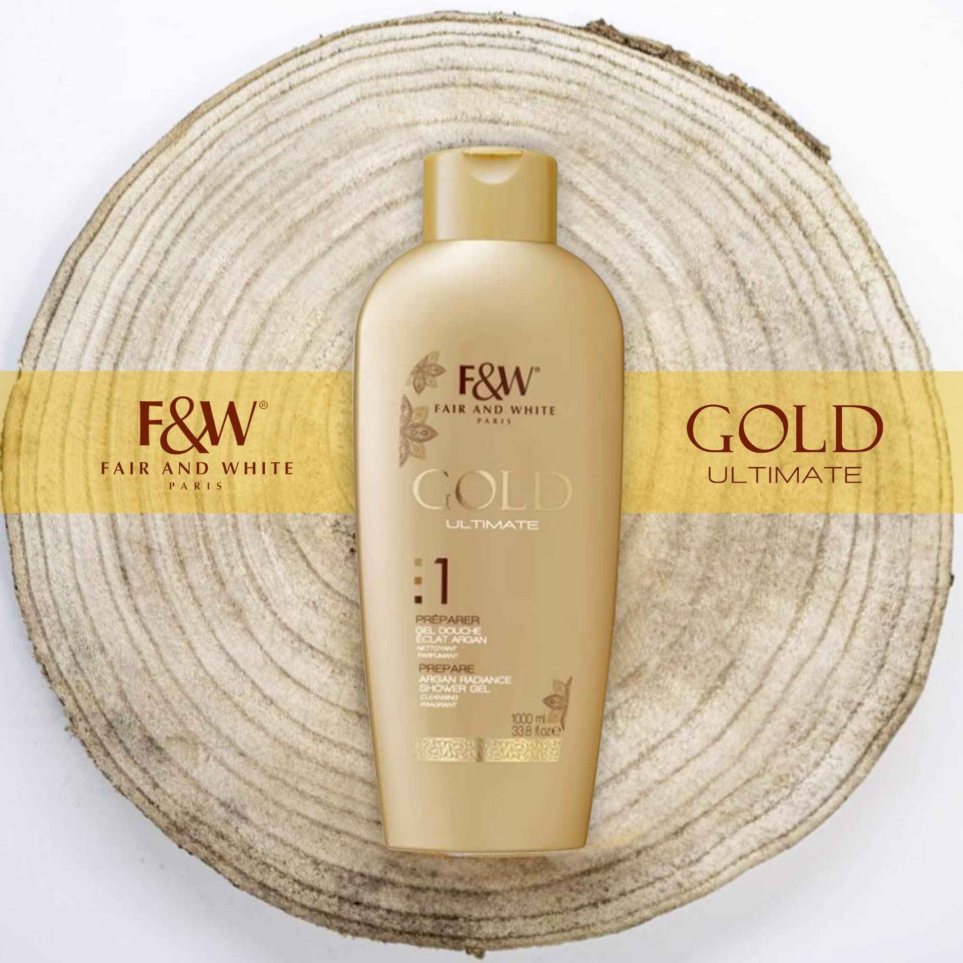 FAIR & WHITE Gold Radiance Body Wash (33.8 fl.oz / 1000ml)