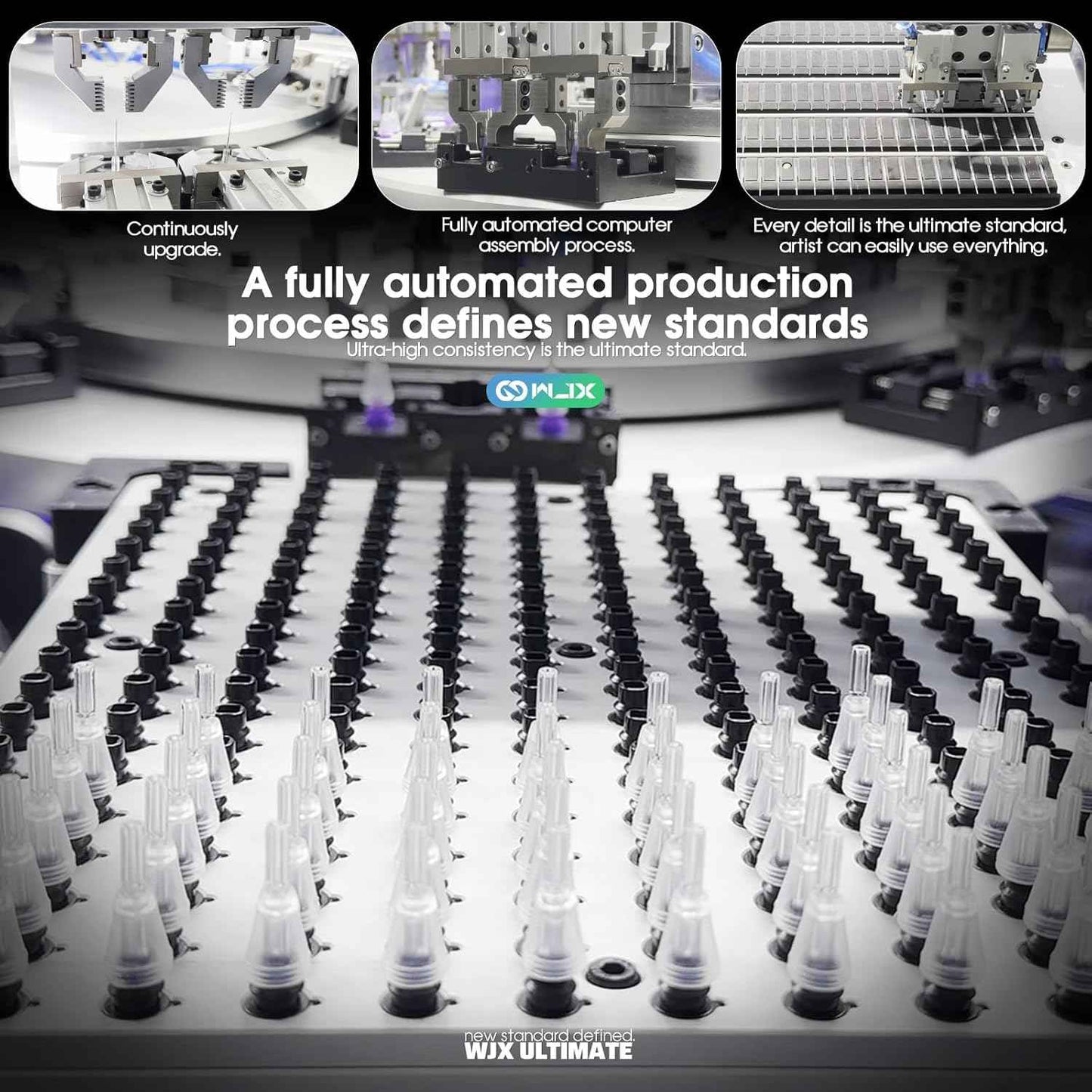 Wjx Ultimate Tattoo Needles Cartridge 1211M (20Pcs/Box) Premium Magnum Cartridges Needle Fast Shading Smooth Blending for Tattoo Artists