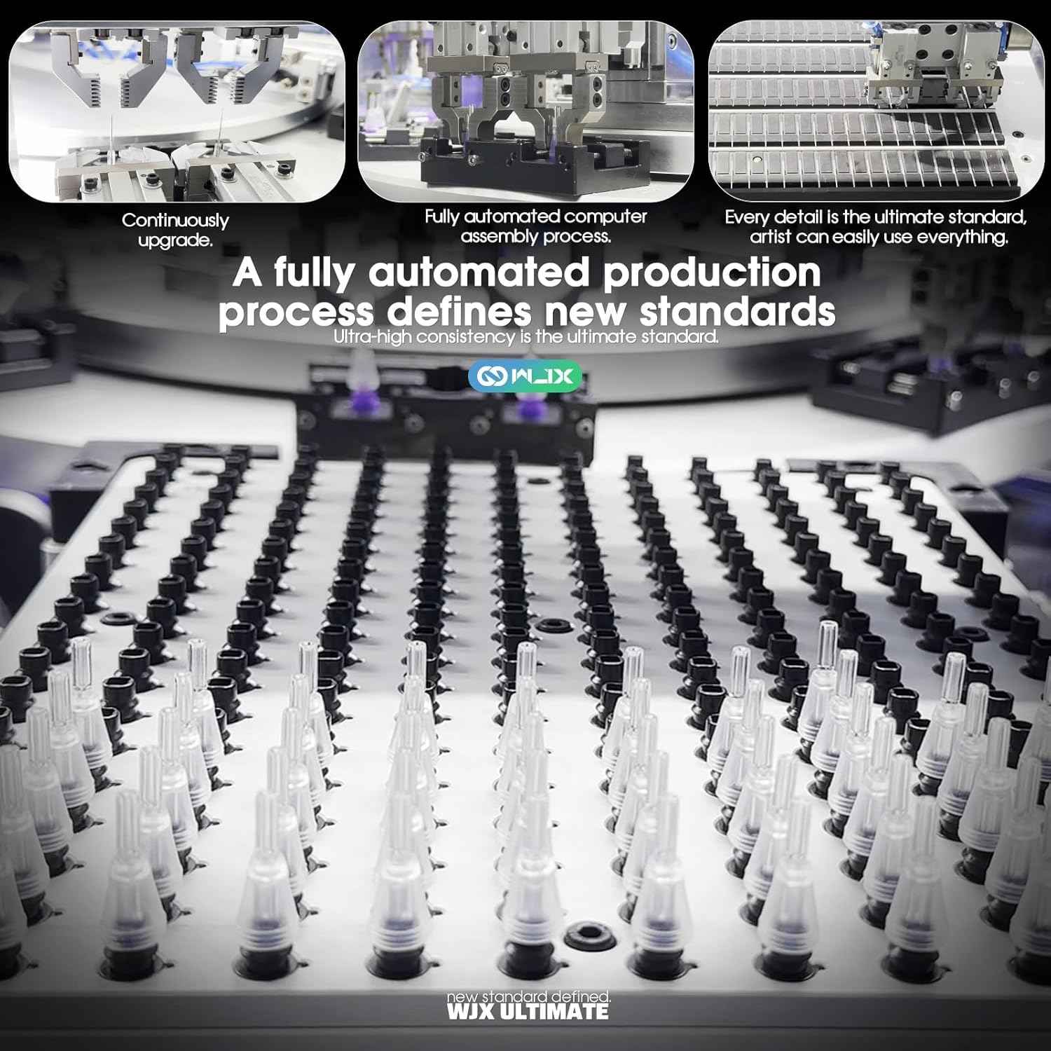 Wjx Ultimate Tattoo Needles Cartridge 1211M (20Pcs/Box) Premium Magnum Cartridges Needle Fast Shading Smooth Blending for Tattoo Artists