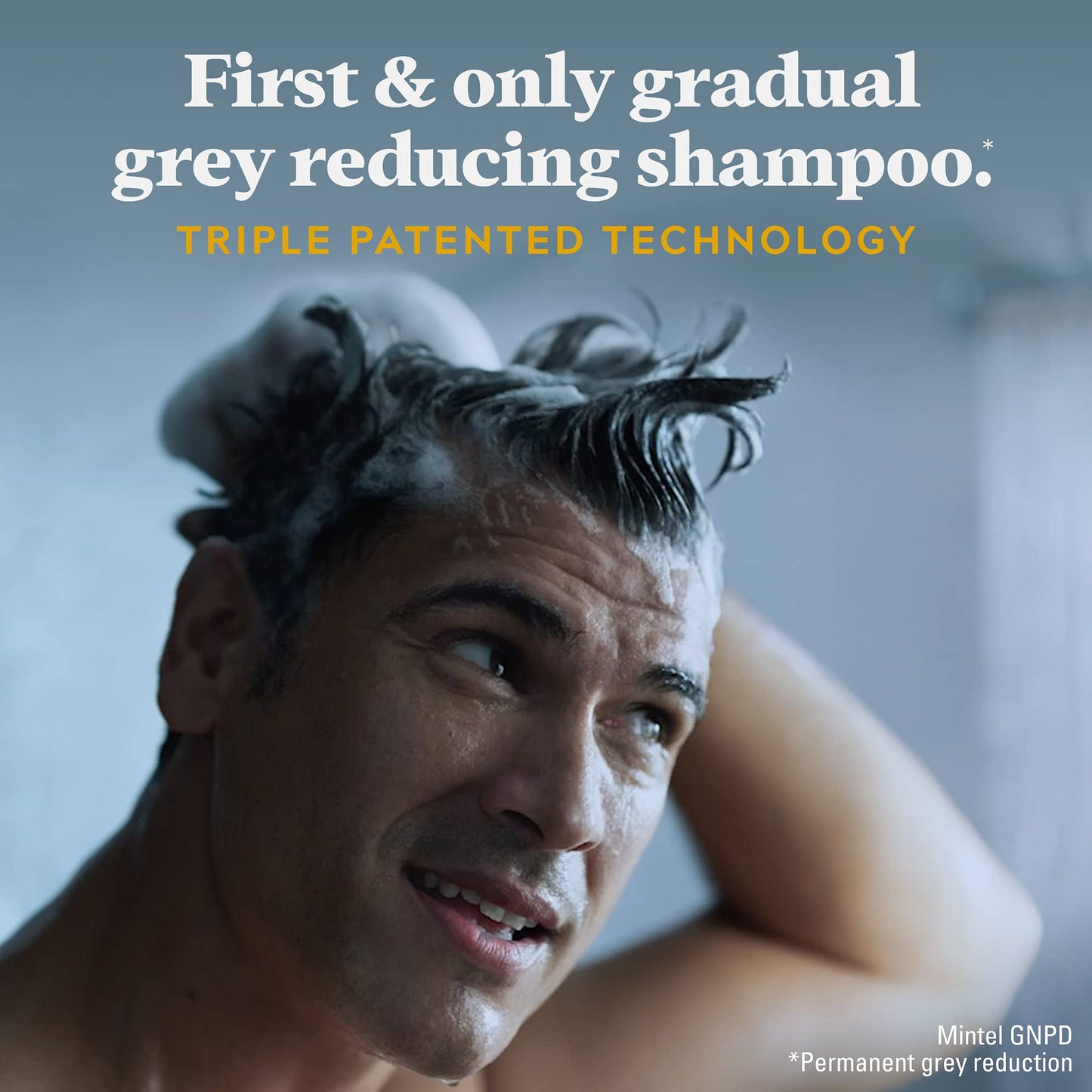 Just For Men Control GX Grey Reducing 2-in-1 Shampoo and Conditioner, Gradual Hair Color for Stronger and Healthier Hair, 4 Fl Oz - Pack of 1 (Packaging May Vary)