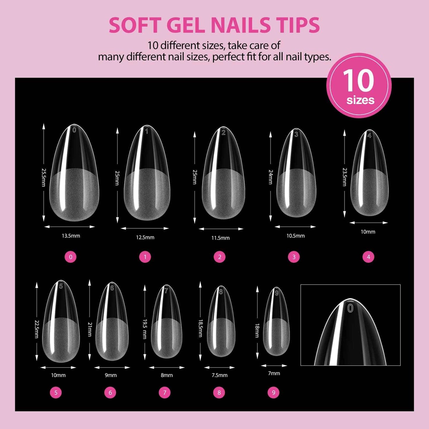 SAVILAND Almond Gel Nail Kit: Nail Drill Kit U V Lamp for Nails 500PCS Almond Nail Tips Gel Nail X Kits Nail Glue Easy Use Manicure Tool Extension Set DIY At Home Salon Gift for Women
