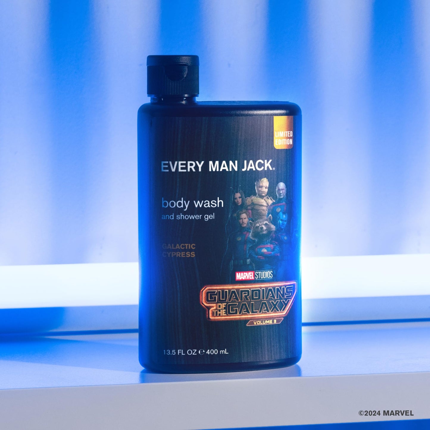 Every Man Jack Body Wash - Marvel Guardians of the Galaxy | 13.5-ounce Twin Pack - 2 Bottles Included | Naturally Derived, Parabens-free, Pthalate-free, Dye-free, and Certified Cruelty Free