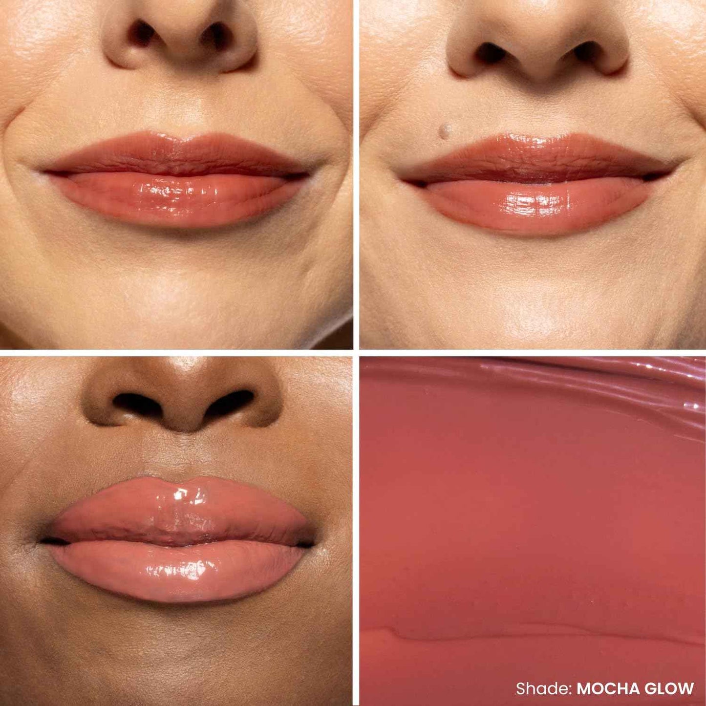 OFIR Hue Hydrator Sheer Lip Jelly | Luminous Gloss Shine Formula With Apricot Oil, Coconut Oil, Vitamin E for Subtle Color | Cruelty Free Hydrating lip Balm | Mocha Glow - Warm Terracotta, 0.135 Fl oz