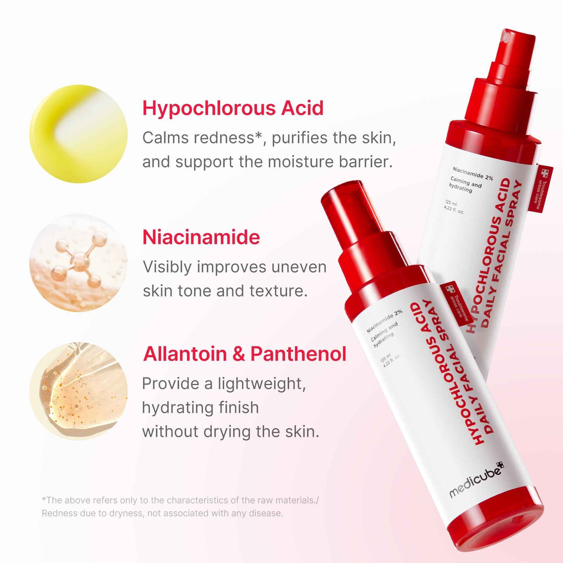 medicube Red Power Duo for After Spot Care Use: TXA+Niacinamide 15% Glow Facial Serum and Power Soothing Spray