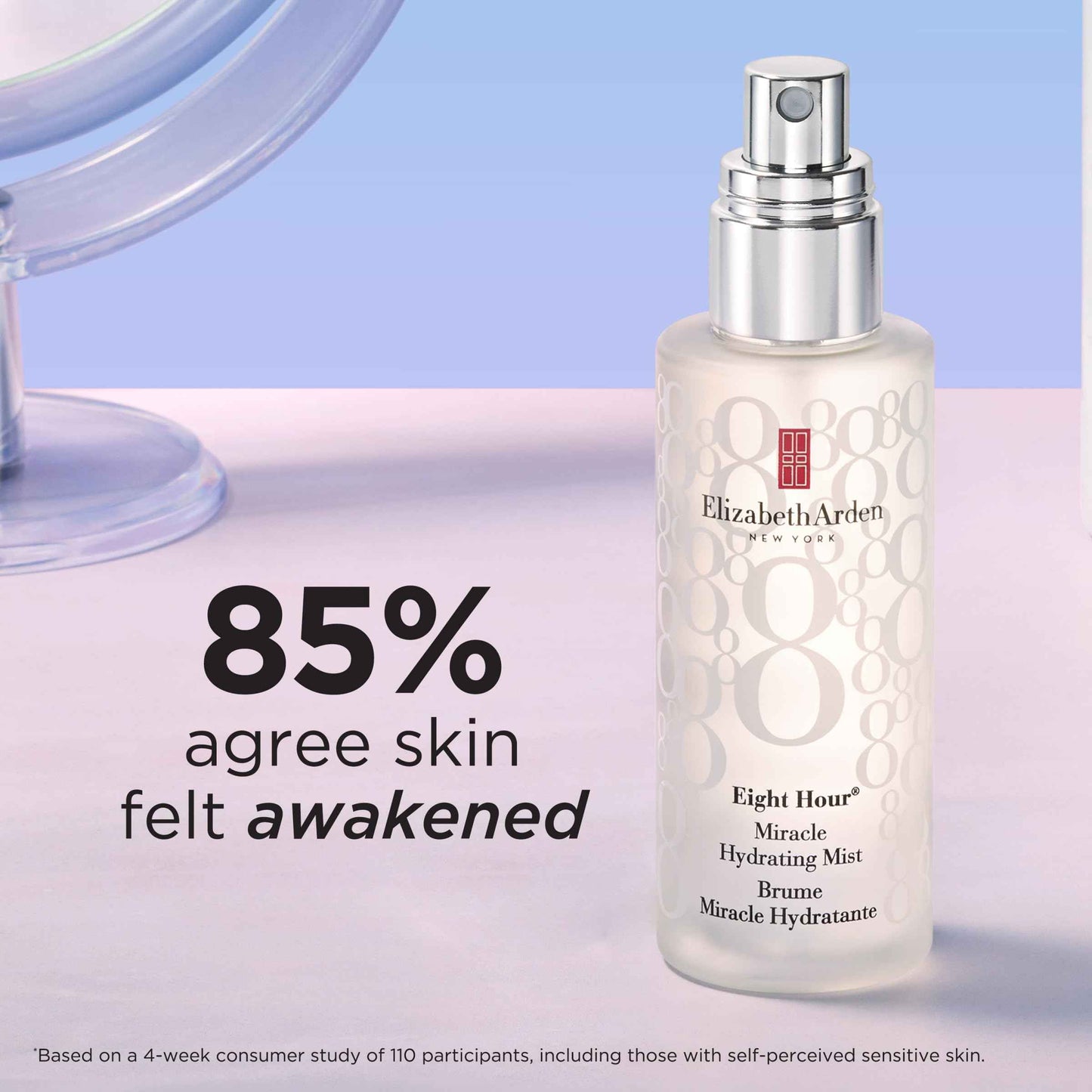 Elizabeth Arden Eight Hour Miracle Hydrating Face Mist, Dewy Facial Spray Moisturizer, Dry Skin Care with Antioxidants & Glycerin, 3.4 fl oz