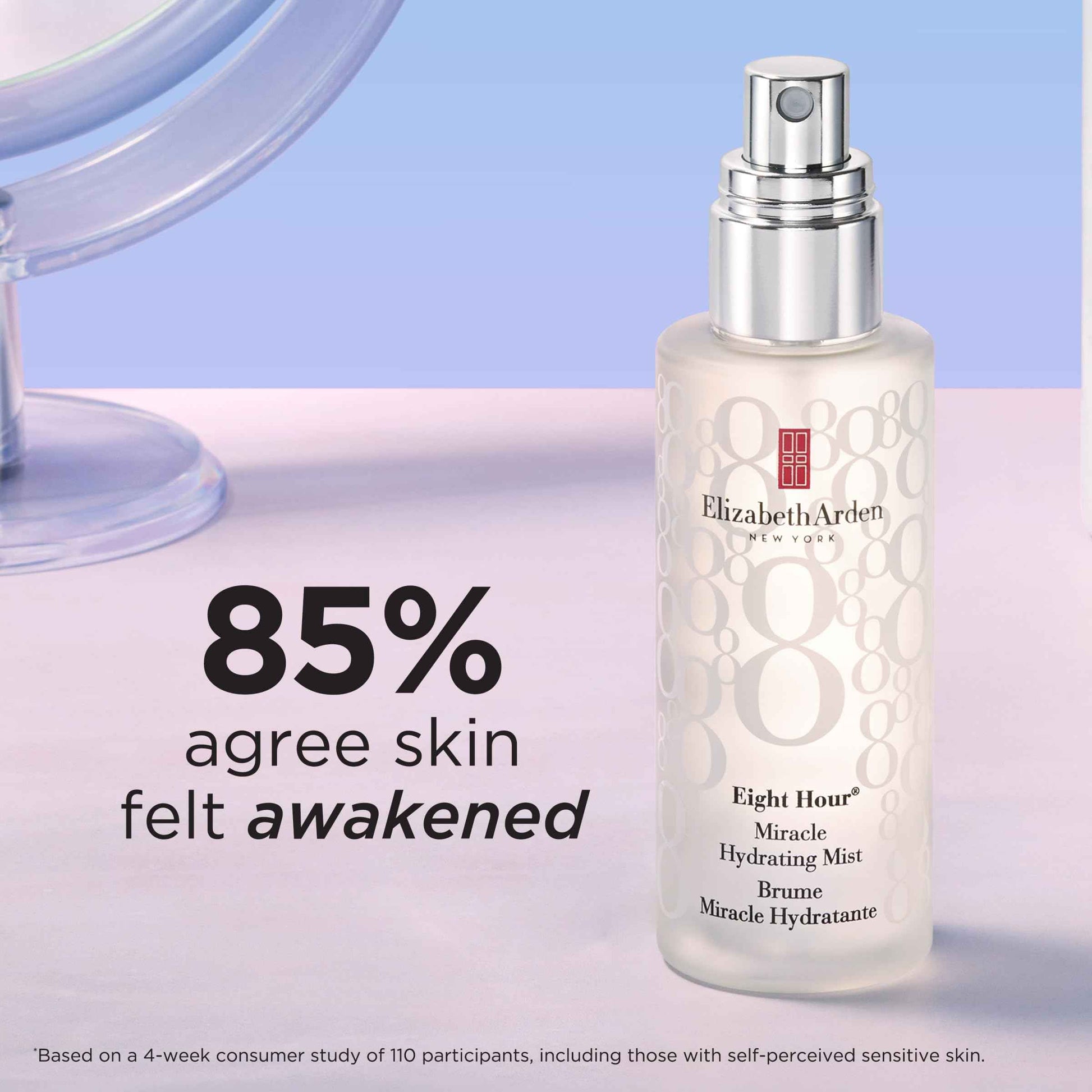 Elizabeth Arden Eight Hour Miracle Hydrating Face Mist, Dewy Facial Spray Moisturizer, Dry Skin Care with Antioxidants & Glycerin, 3.4 fl oz