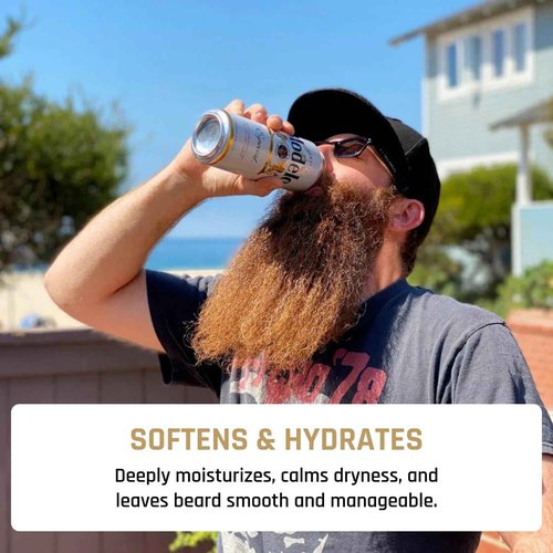 Derm Dude Full & Soft Beard Balm for Men | With Shea Butter & Grapeseed Oil to Moisturize & Smooth | Leave-in Conditioner for Healthier Fuller & Thicker Facial Hair -Morning Woodsy Scent 2oz (2 Pack)