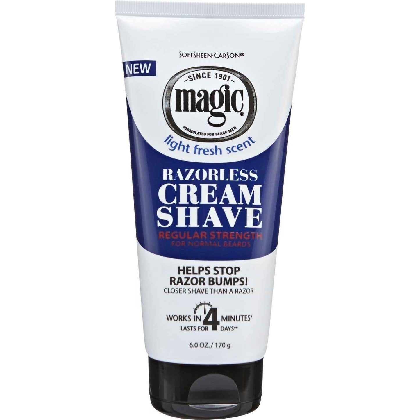 Magic Razorless Cream Shave Regular Strength 6 Ounce (177ml) (3 Pack)