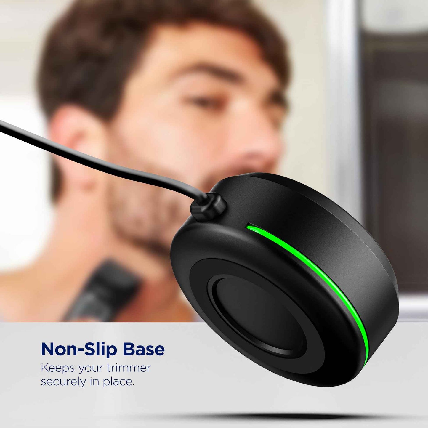 Stand Charger for Philips Norelco Multi-Groomer 3000 Trimmer Models, Free-Standing Charging Dock Base, USB Powered, LED Indicator (MG3750 Single-Pin Models Only)