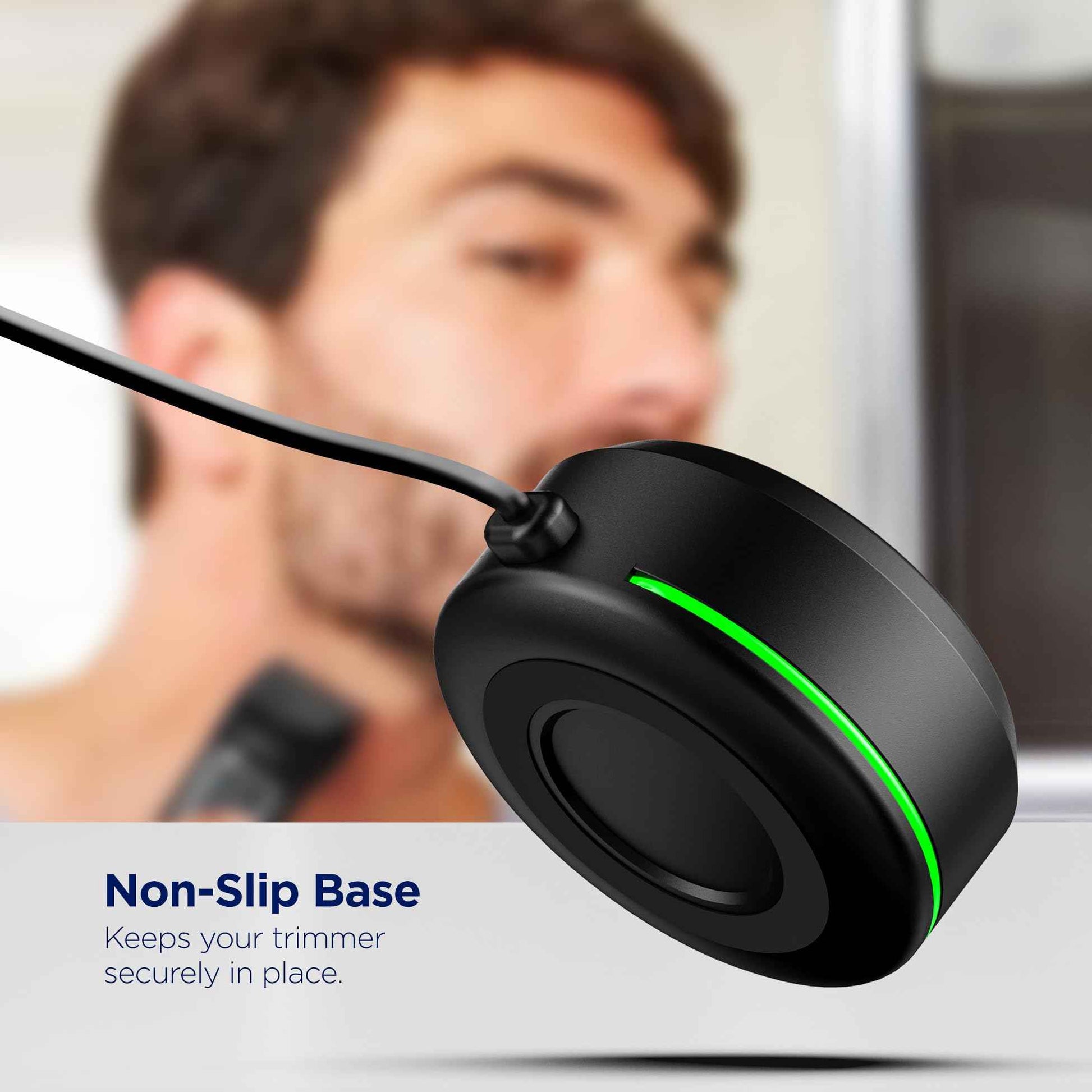 Stand Charger for Philips Norelco Multi-Groomer 3000 Trimmer Models, Free-Standing Charging Dock Base, USB Powered, LED Indicator (MG3750 Single-Pin Models Only)