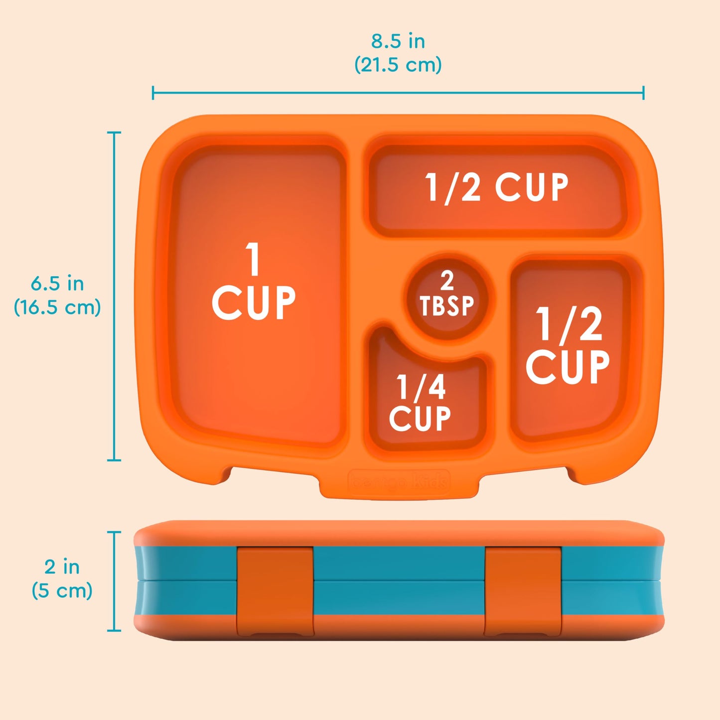 Bentgo Kids Prints Leak-Proof, 5-Compartment Bento-Style Kids Lunch Box - Ideal Portion Sizes for Ages 3-7, Durable, Drop-Proof, Dishwasher Safe, & Made with BPA-Free Materials (Planes)