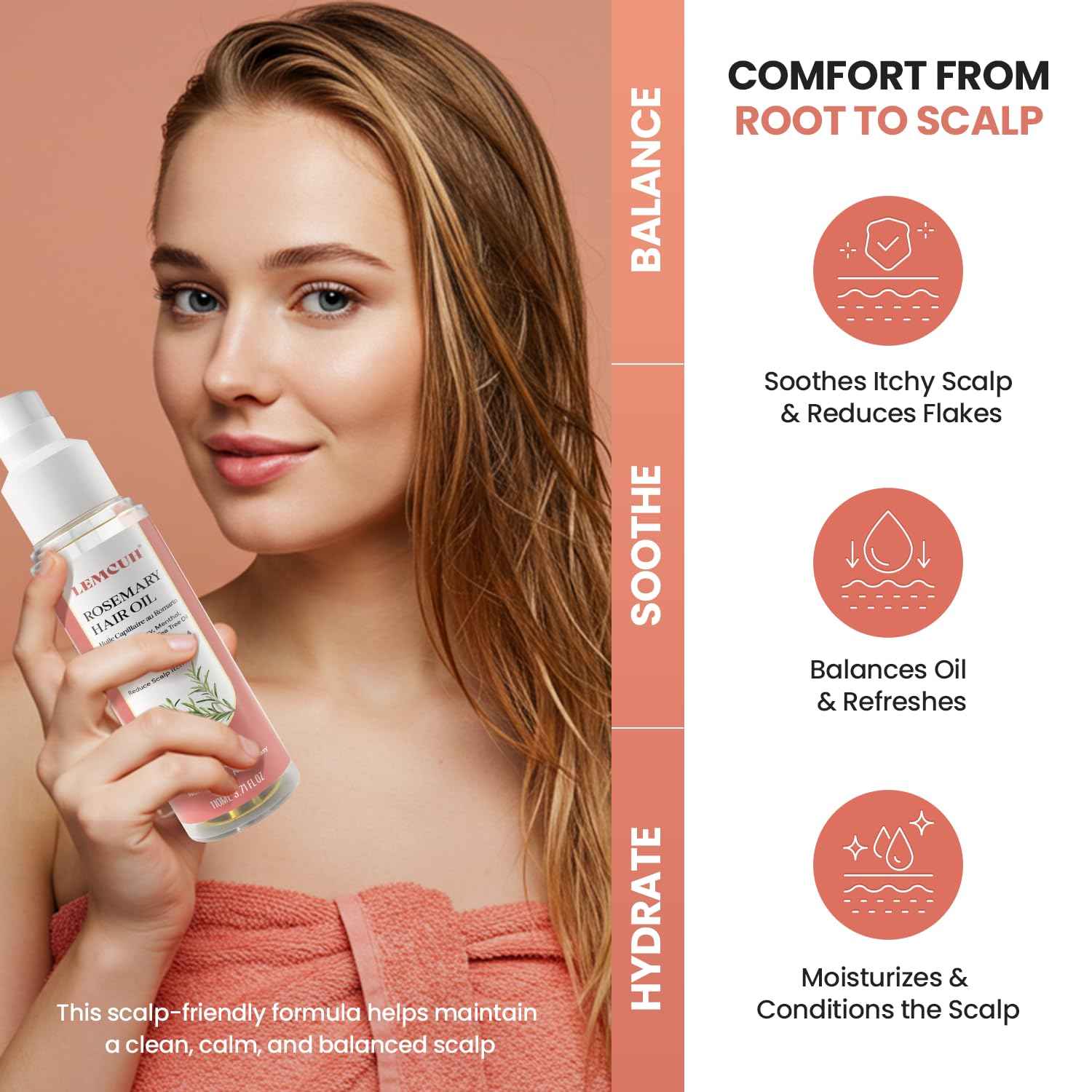 Hair Growth Serum Oil for Women, 100% Vegan Herbal Extracts, Follicle Activating Scalp Serum, Root Revive for Thicker Fuller Hair, Hair Loss, Shedding, Dry & Damaged Hair Treatment, 3.7 fl oz