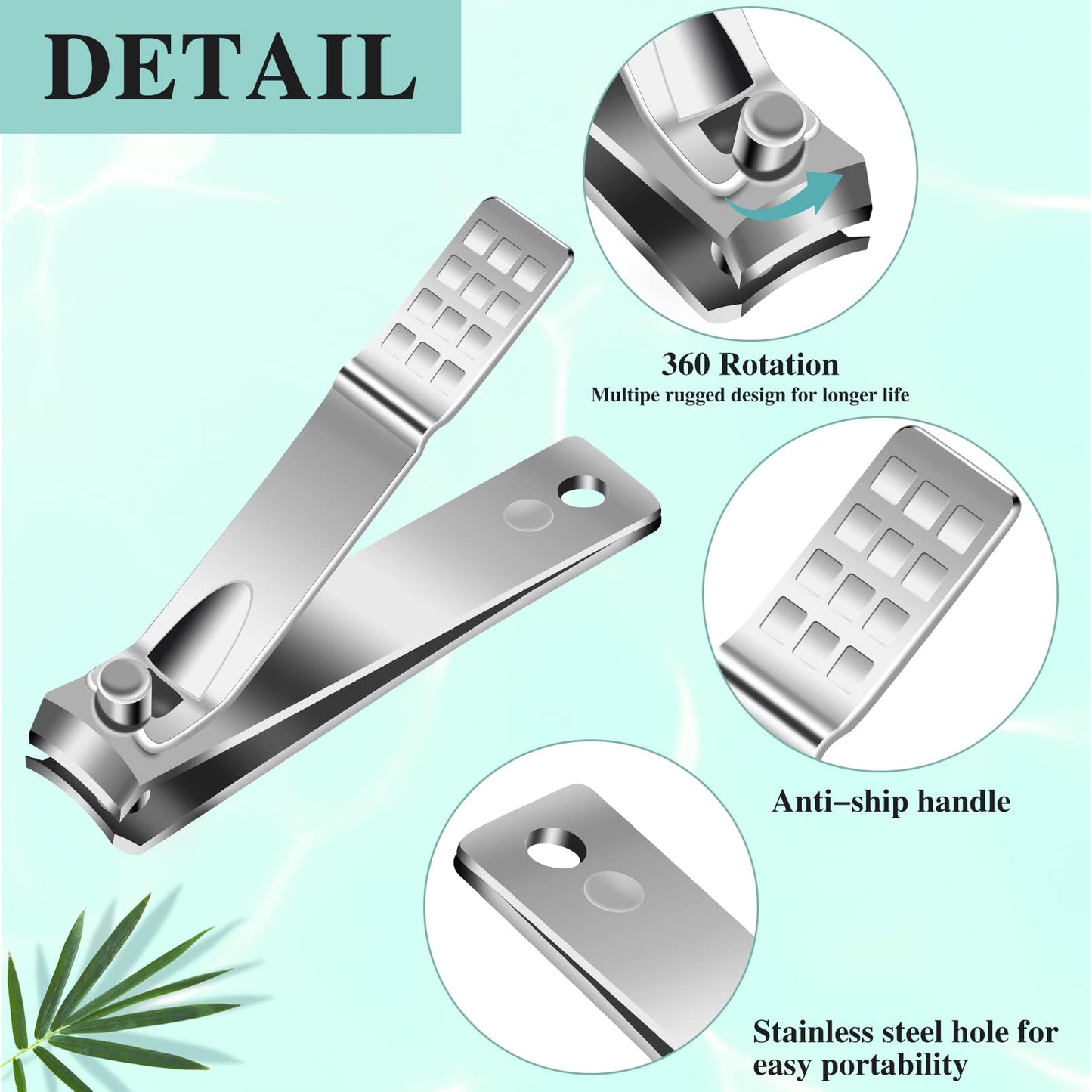 Nail Clippers Set,24 Pack Stainless Steel Nail Clippers Bulk,Silver Nail Cutter,Ultra Sharp Sturdy Fingernail Clippers and Toenail Clippers for Women Men(24 Pcs-Silver)